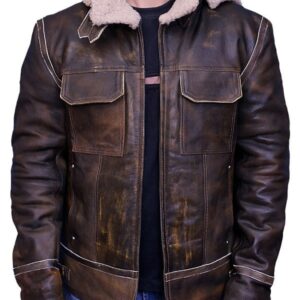 leather aviator jacket