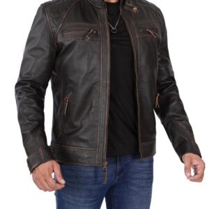 cafe racer leather jacket