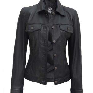 leather jacket women