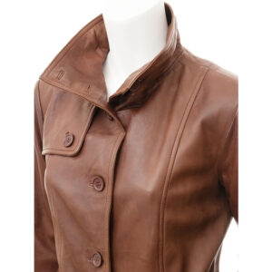 brown leather jacket