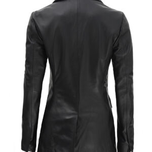 Women Leather Blazer