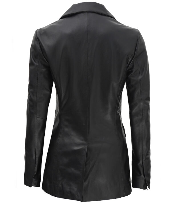 Women Leather Blazer