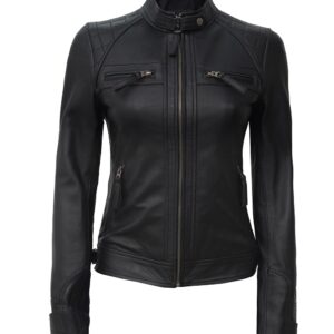 leather biker jacket