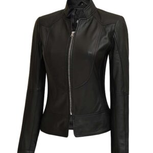 womens cafe racer leather jacket