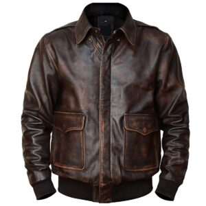 Brown Leather jacket for Mens