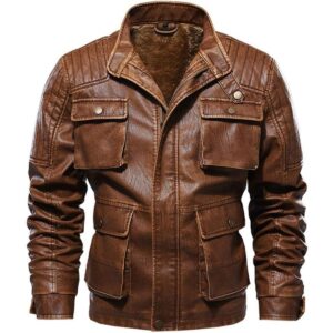 brown leather jackets for men