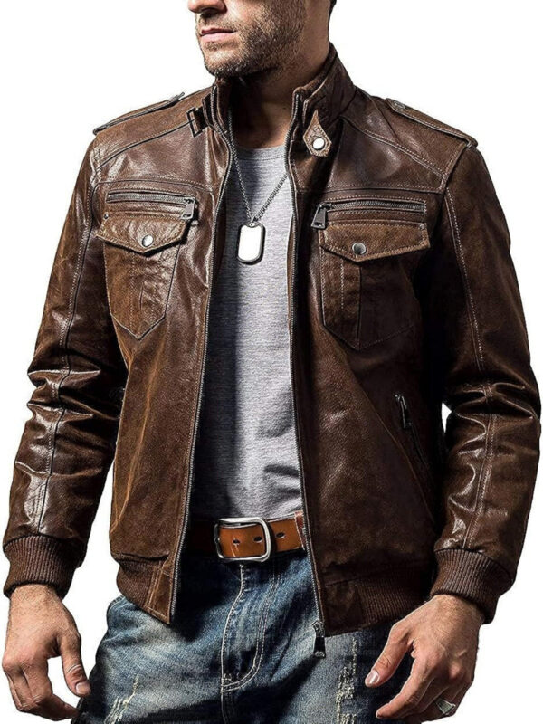 leather bomber jackets