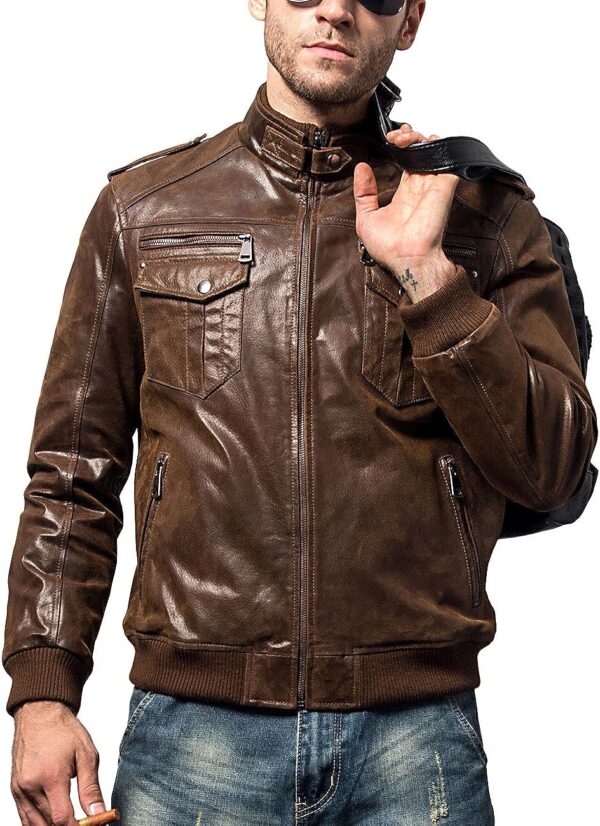 men's leather bomber jackets