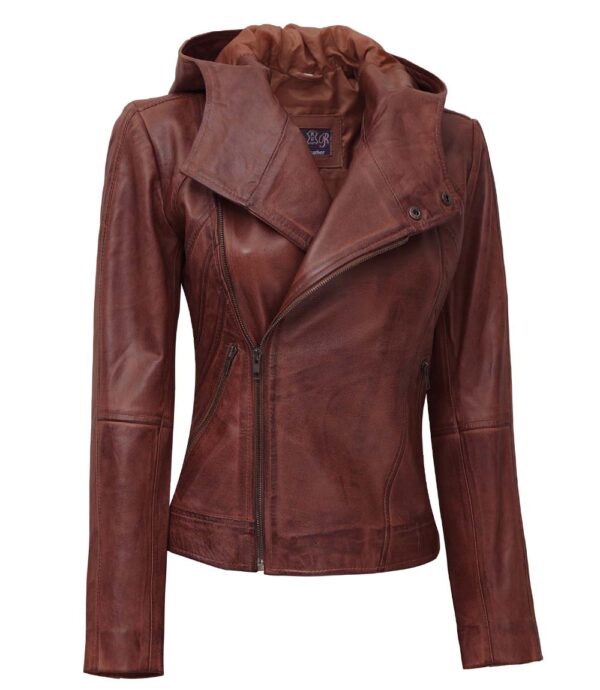 Womens Tan Leather Jacket