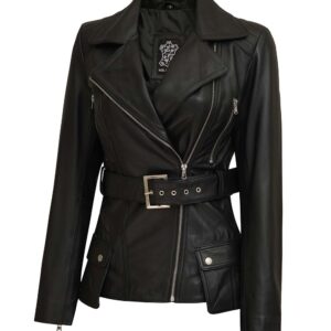 black leather jacket vintage style